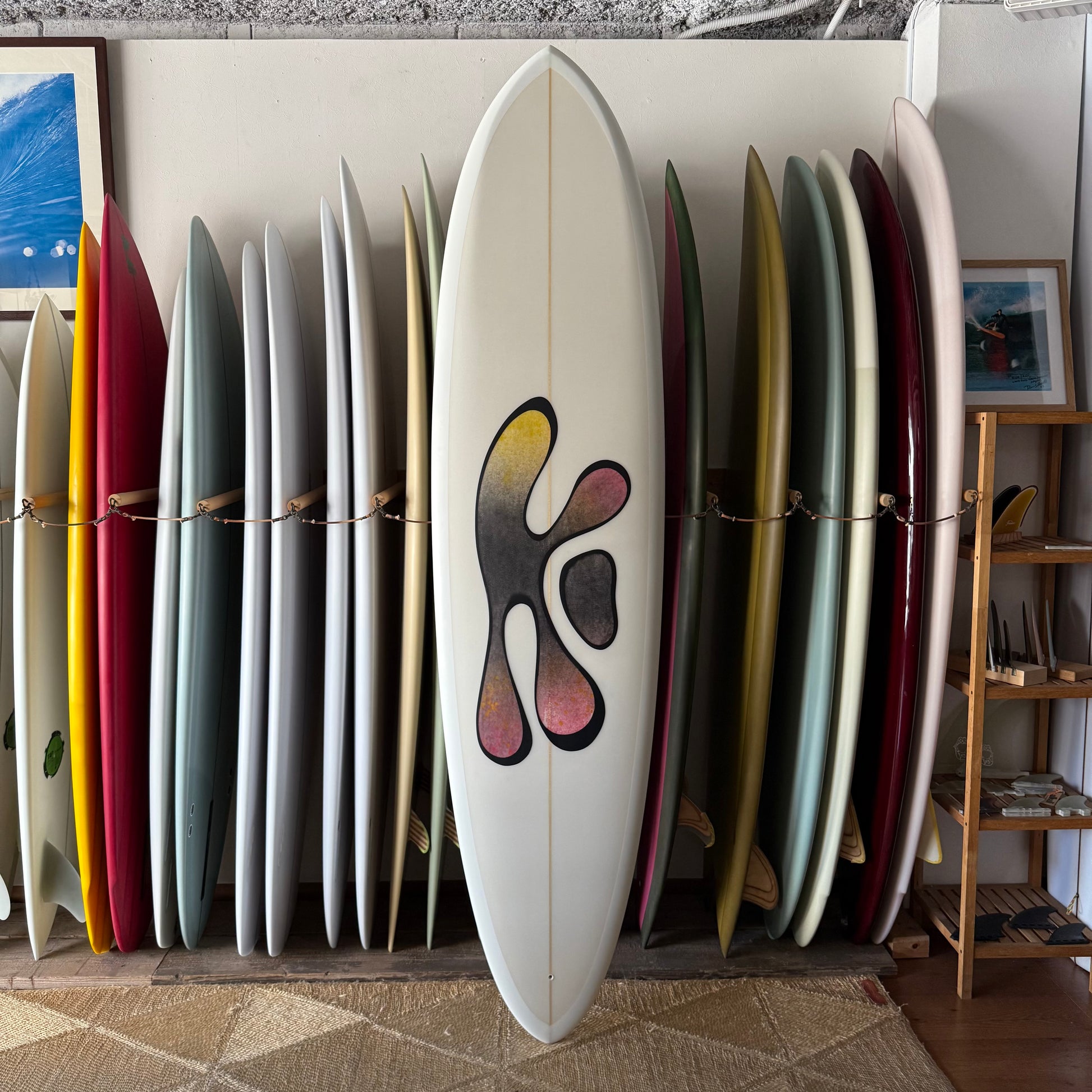7’4” Todd Pinder Mid Pin Angelo resin Artwork