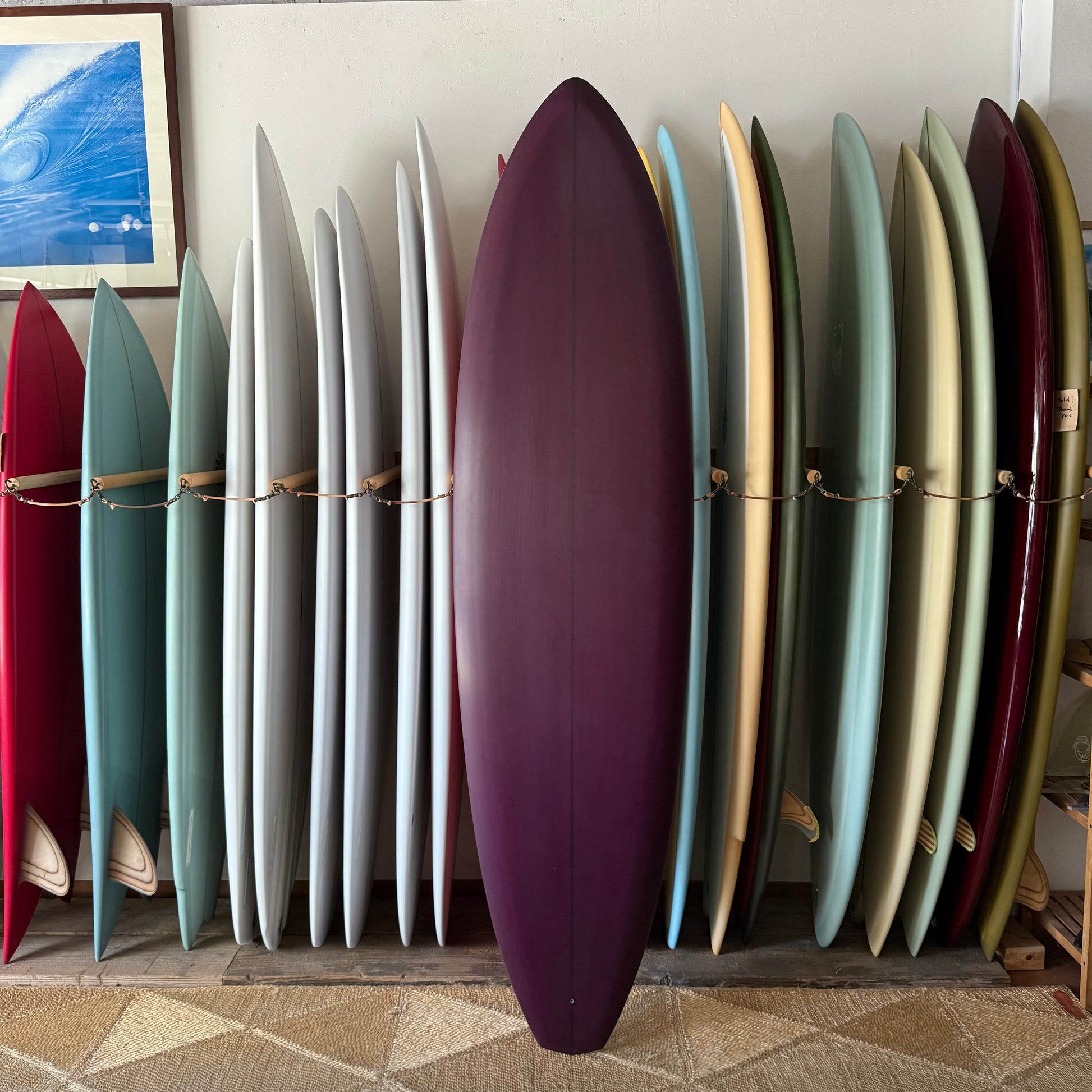 6'10" Alex Lopez surfboards Diamondtail Single