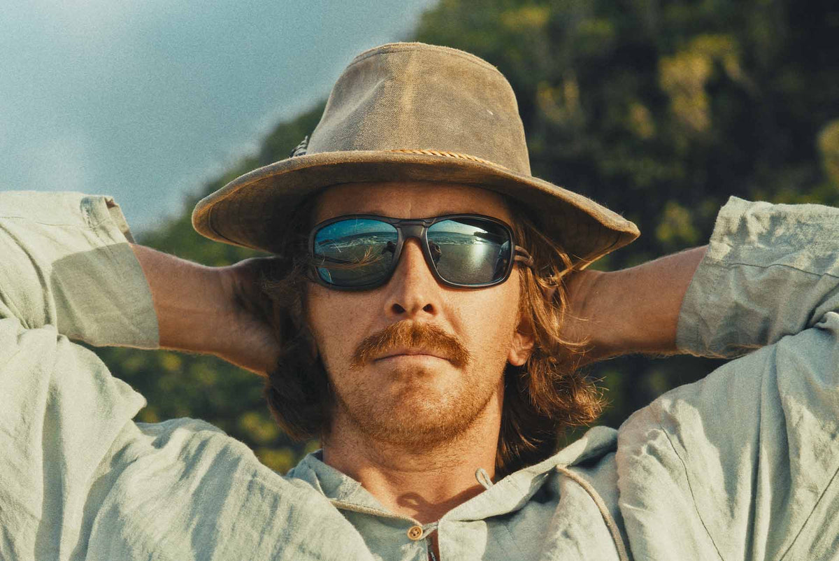OMBRAZ AZZURRO/TORTOISE/POLARIZED GREY, GREEN MIRROR