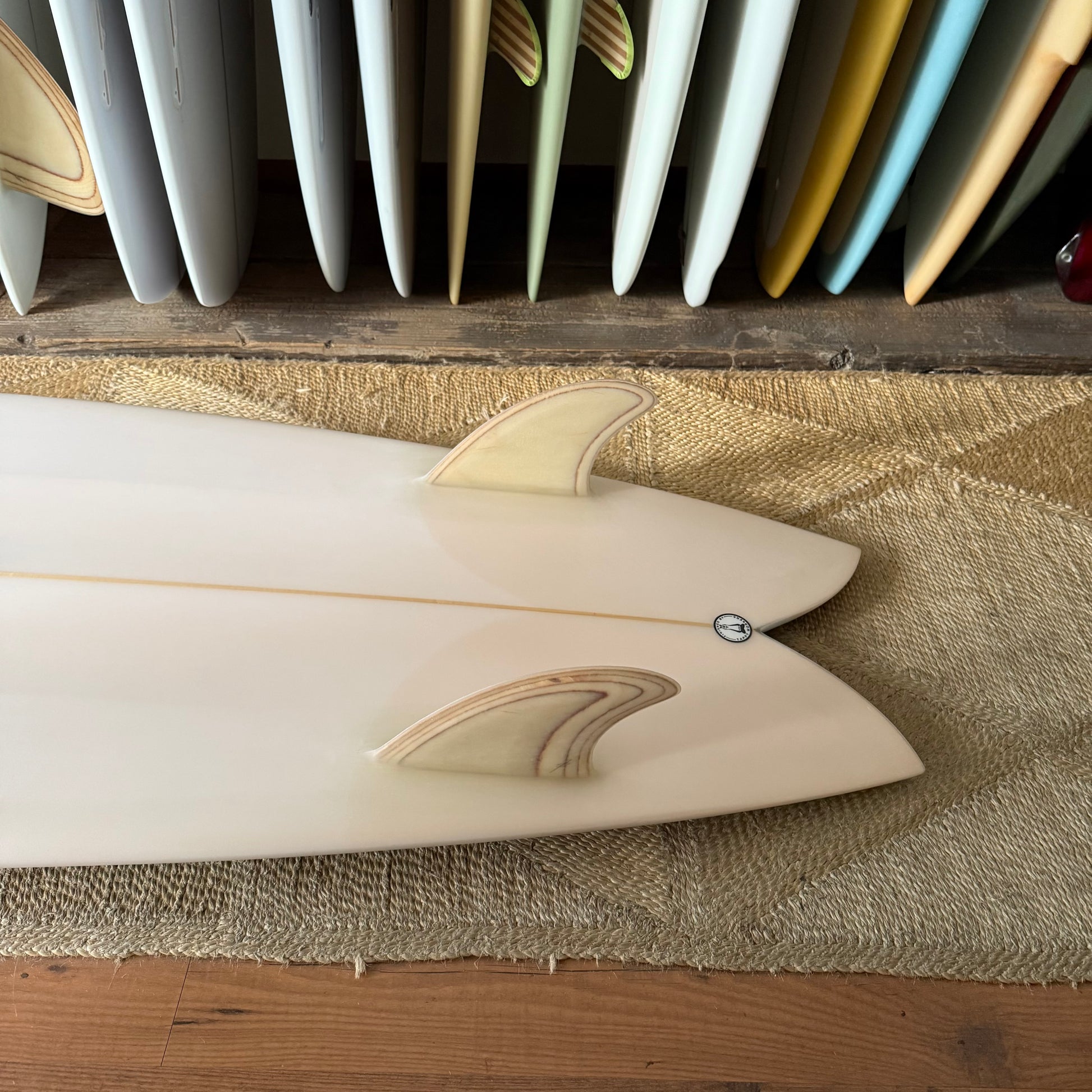 7’7” Todd Pinder Fish Simmons Angelo resin Artwork