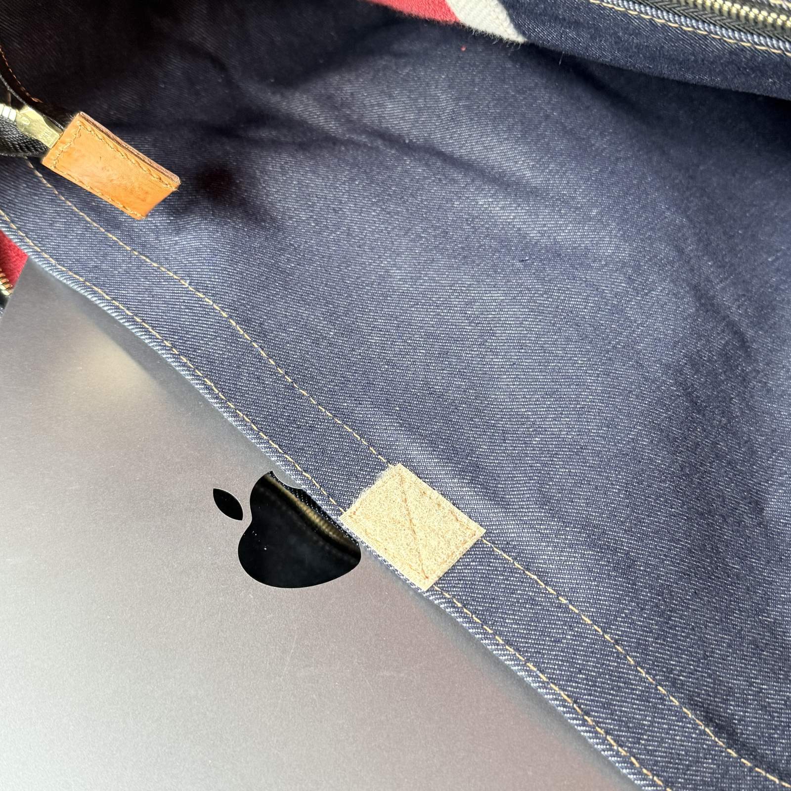 Wasabi  Leather shoulder tote denim/20L