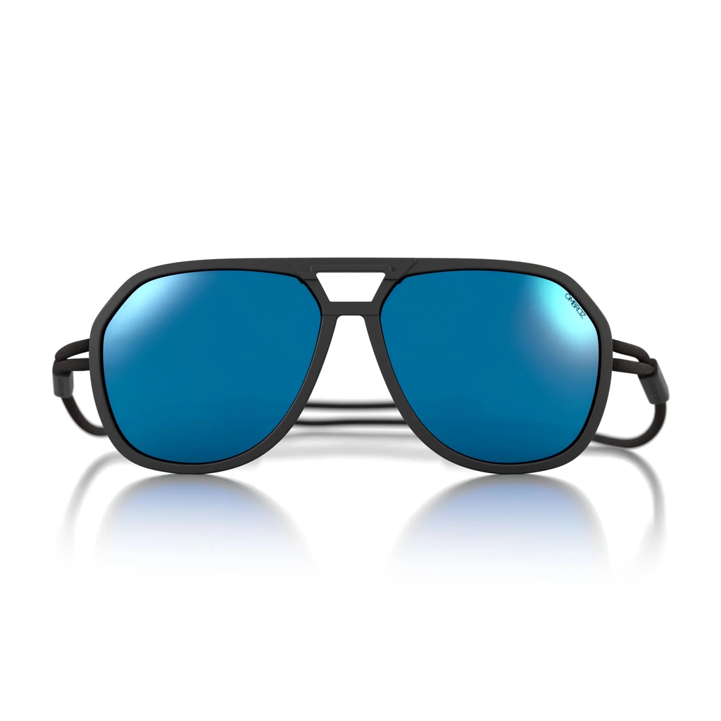 OMBRAZ CLASSIC/Charcoal/Polarized Grey + Blue Mirror