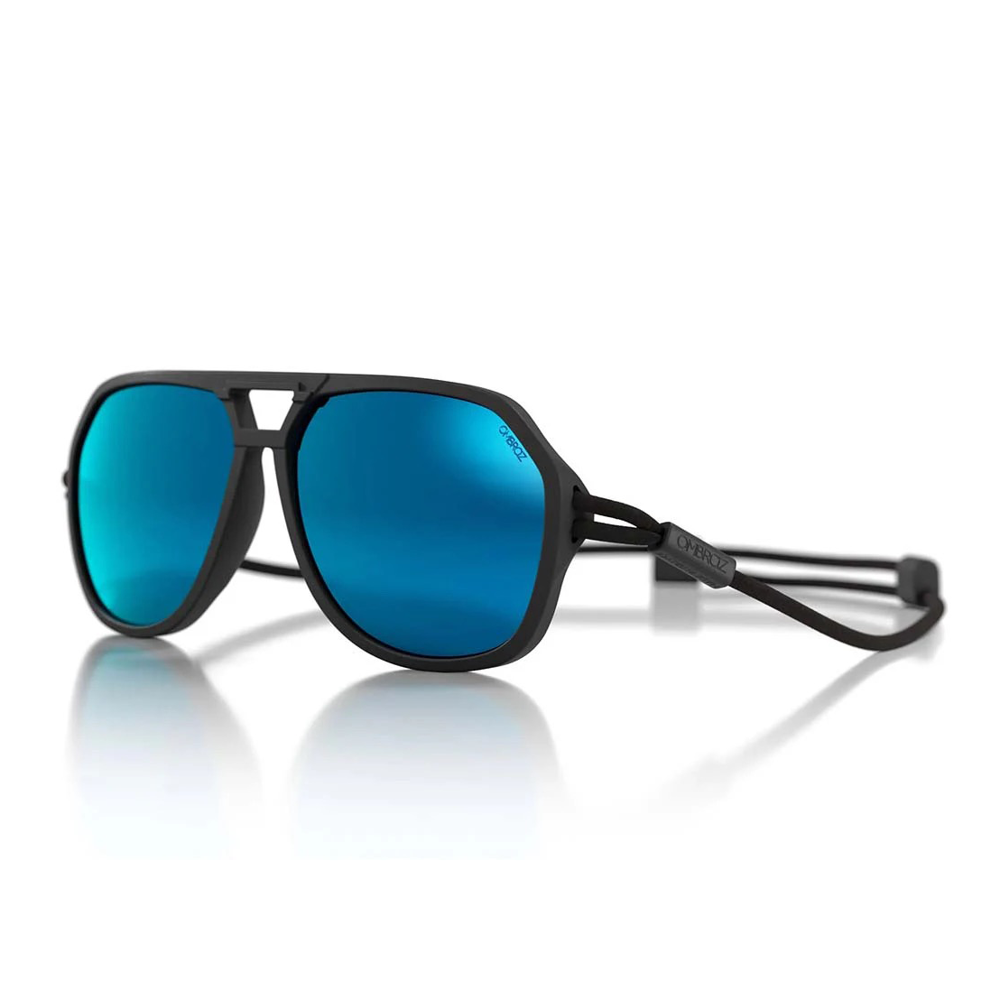 OMBRAZ CLASSIC/Charcoal/Polarized Grey + Blue Mirror
