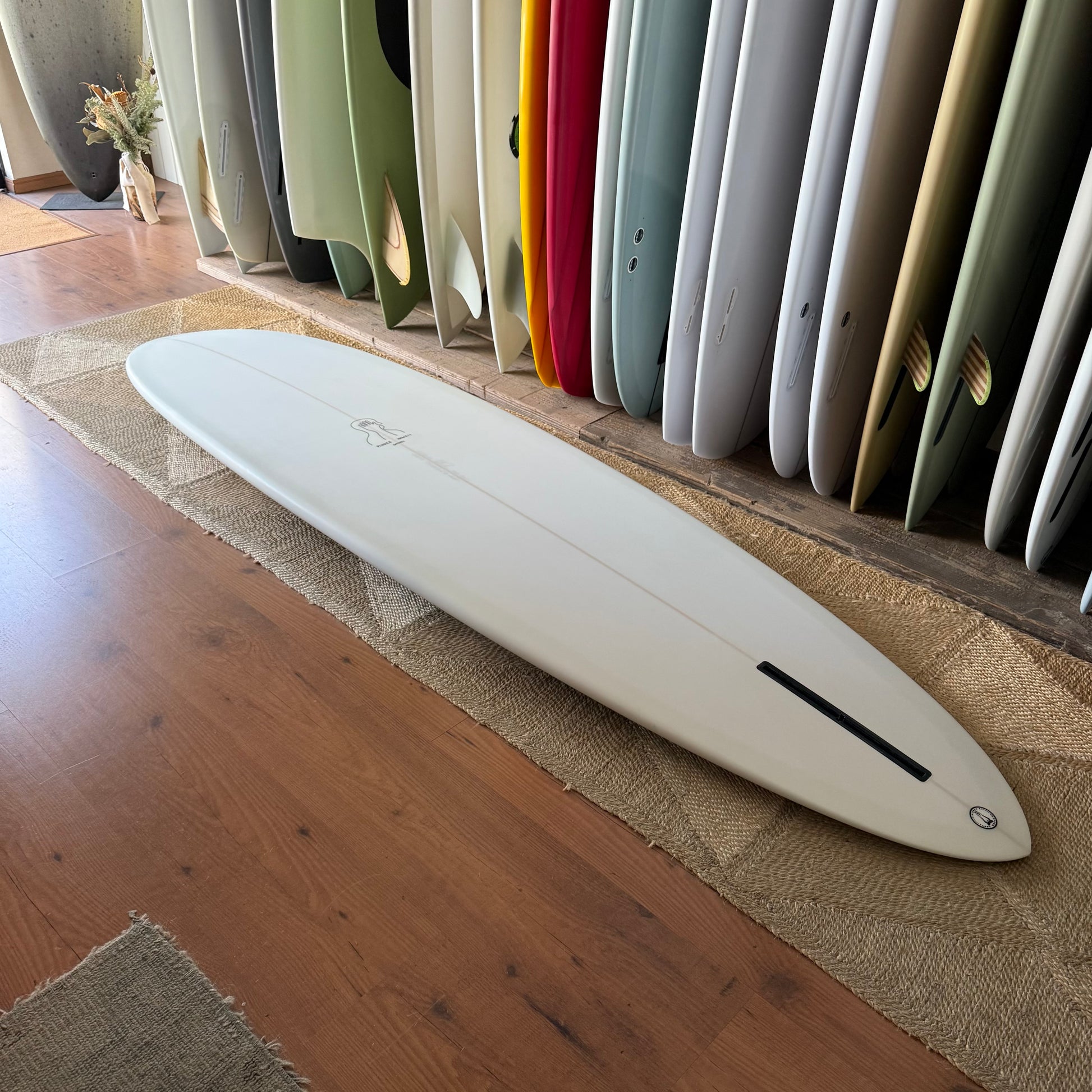 7’4”  Todd Pinder Mid Pin Angelo resin Artwork