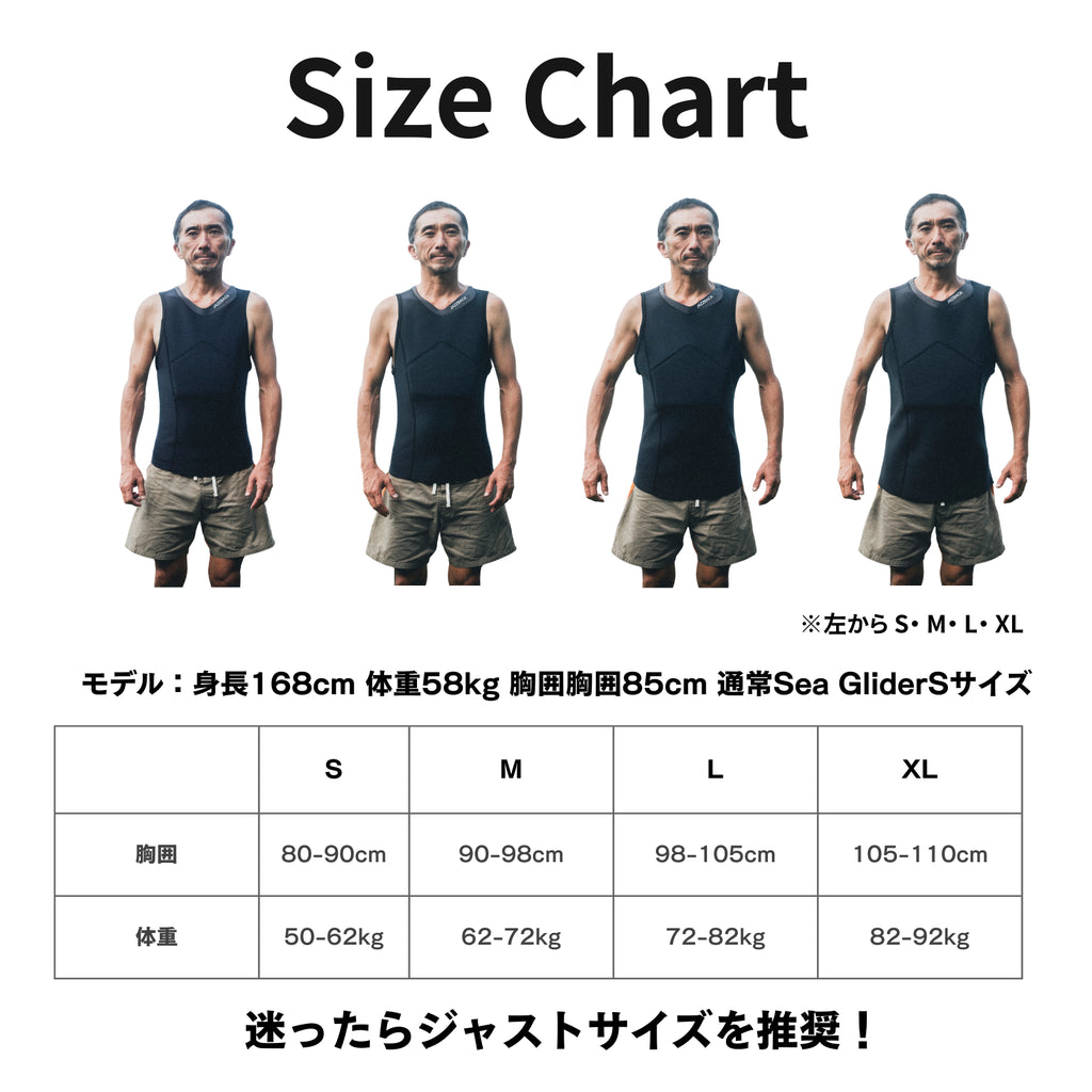 JAZZBACK Sea Glider　サーフィン用インナー