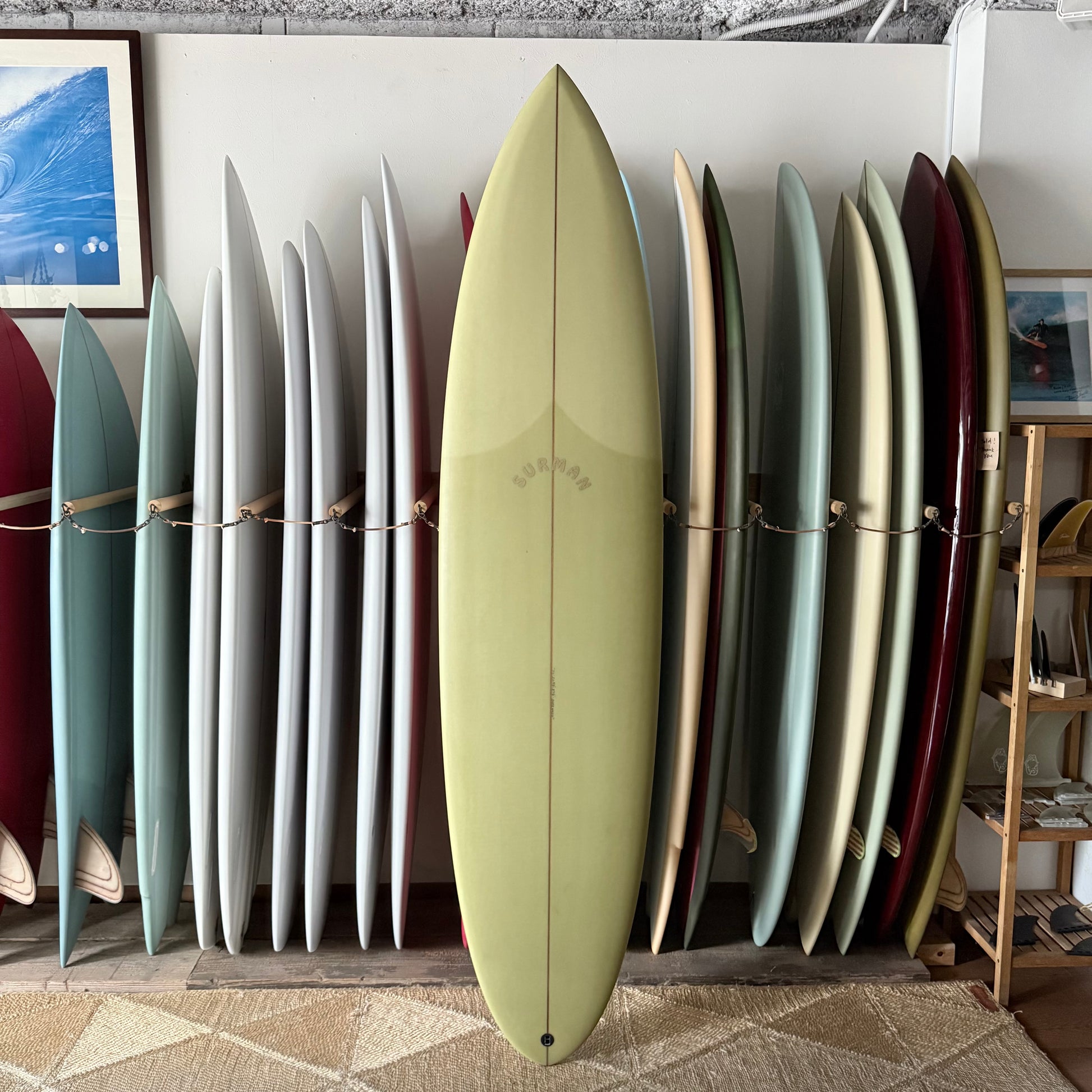 7'4" SURMAN SURFBOARDS Dark Void
