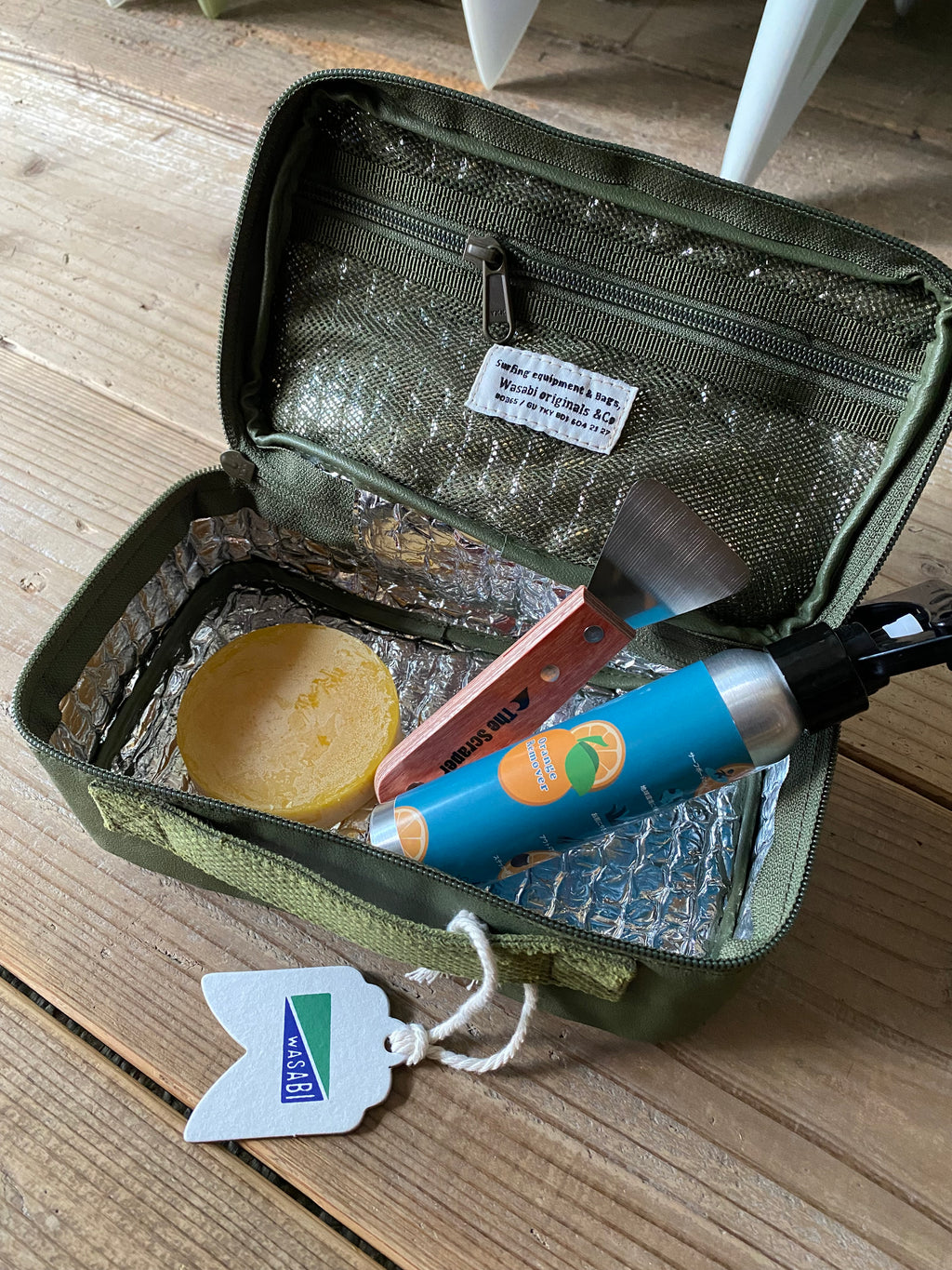 Wasabi Tent fabric Beer/Wax cooler container
