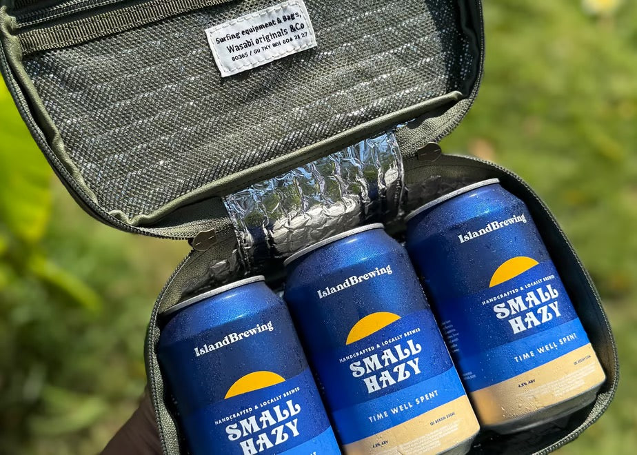 Wasabi Tent fabric Beer/Wax cooler container