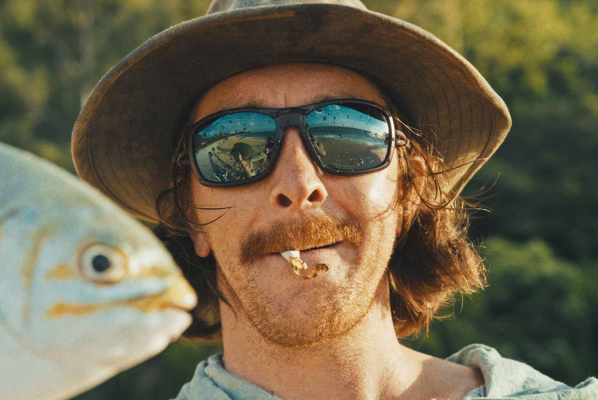 OMBRAZ AZZURRO/TORTOISE/POLARIZED GREY, GREEN MIRROR