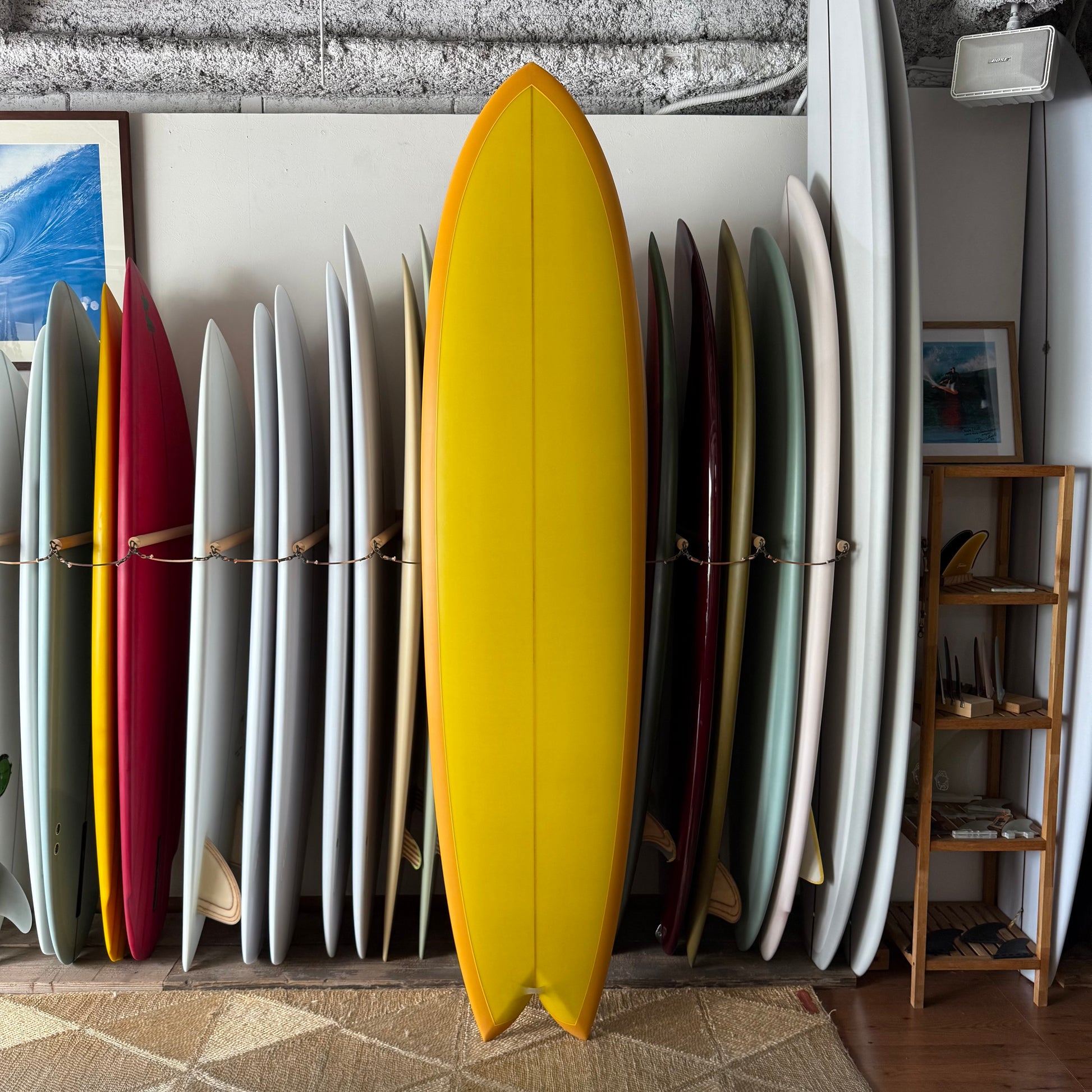 7’10” Todd Pinder Fish Simmons Angelo resin Artwork
