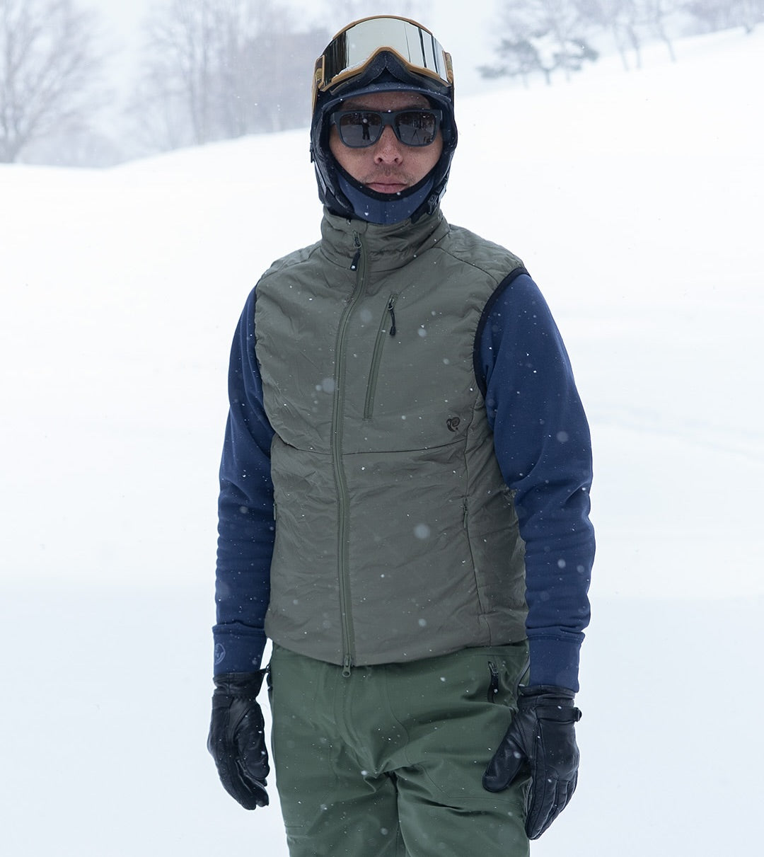 P.RHYTHM INSULATION VEST/ Gray