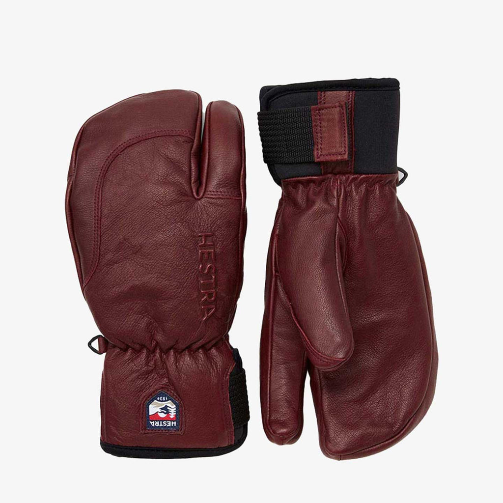 HESTRA 3-FINGER FULL LEATHER SHORT