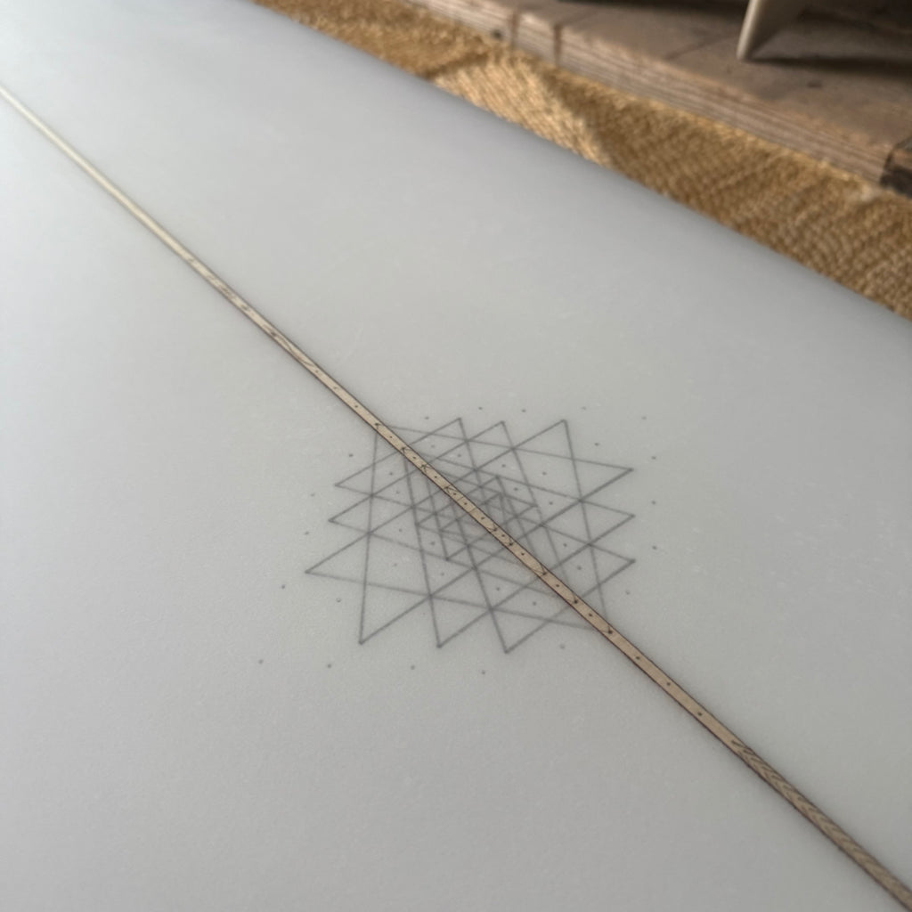 6’6”Mandala custom shapes California Stubbie Twinzer 6’6”