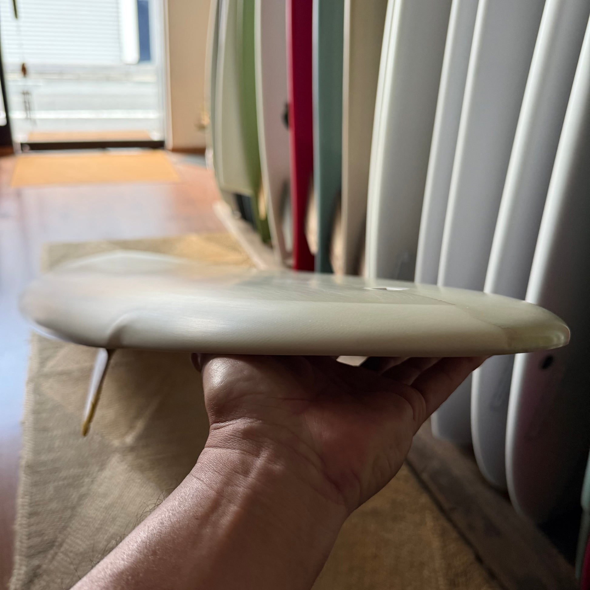 6’10“ Todd Pinder Bonzer Three Machine  Angelo resin artwork