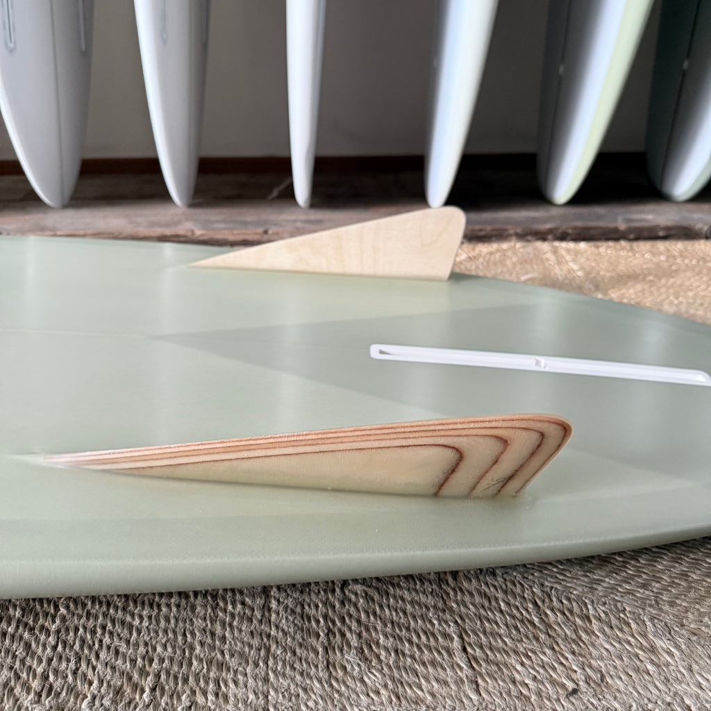 LOVEMACHINE SURFBOARDS 7'6" Thick Lizzy smoothing by Ryan Lovelace