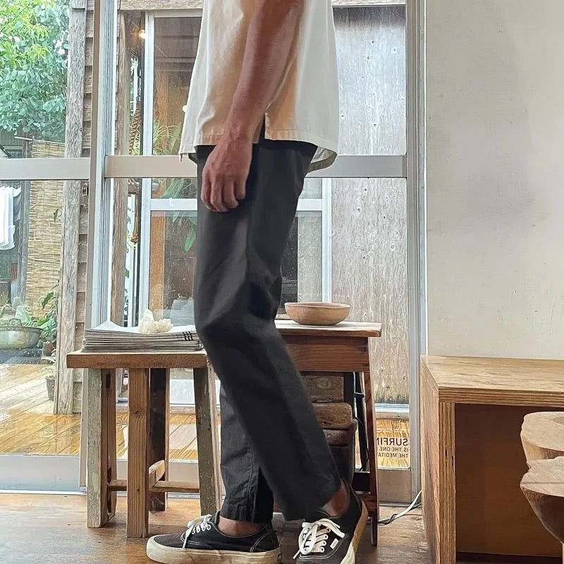 S&Y WORKSHOP Original /Organic cotton Easy Trousers”Gabardine”