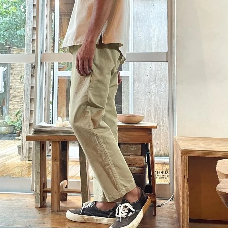 S&Y WORKSHOP Original /Organic cotton Easy Trousers”Gabardine”