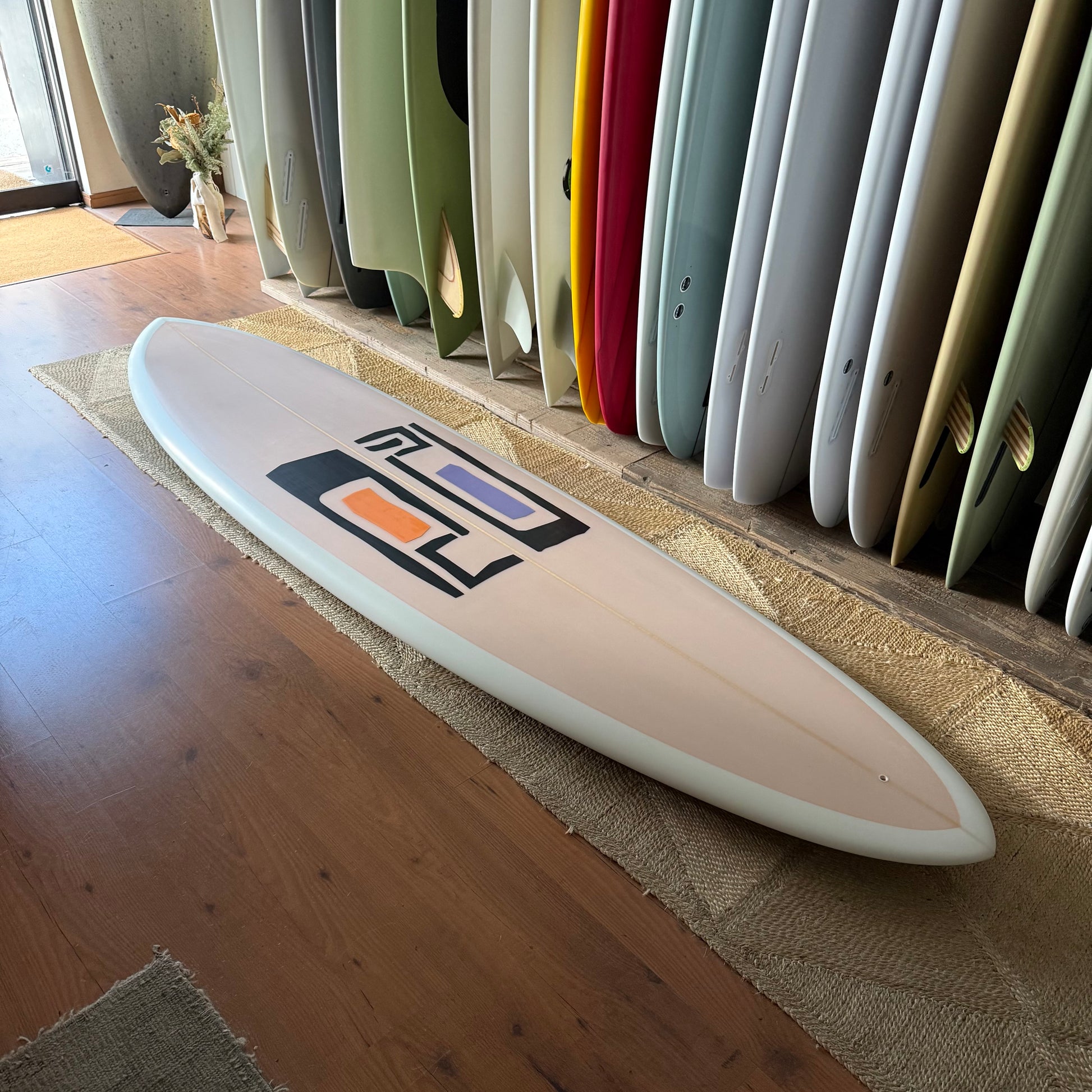 7’6” Todd Pinder Mid Pin Angelo resin Artwork