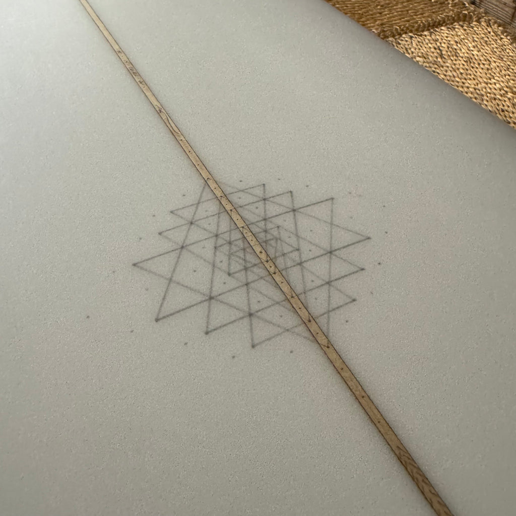 6’10” Mandala custom shapes California Stubbie Twinzer 6’10”