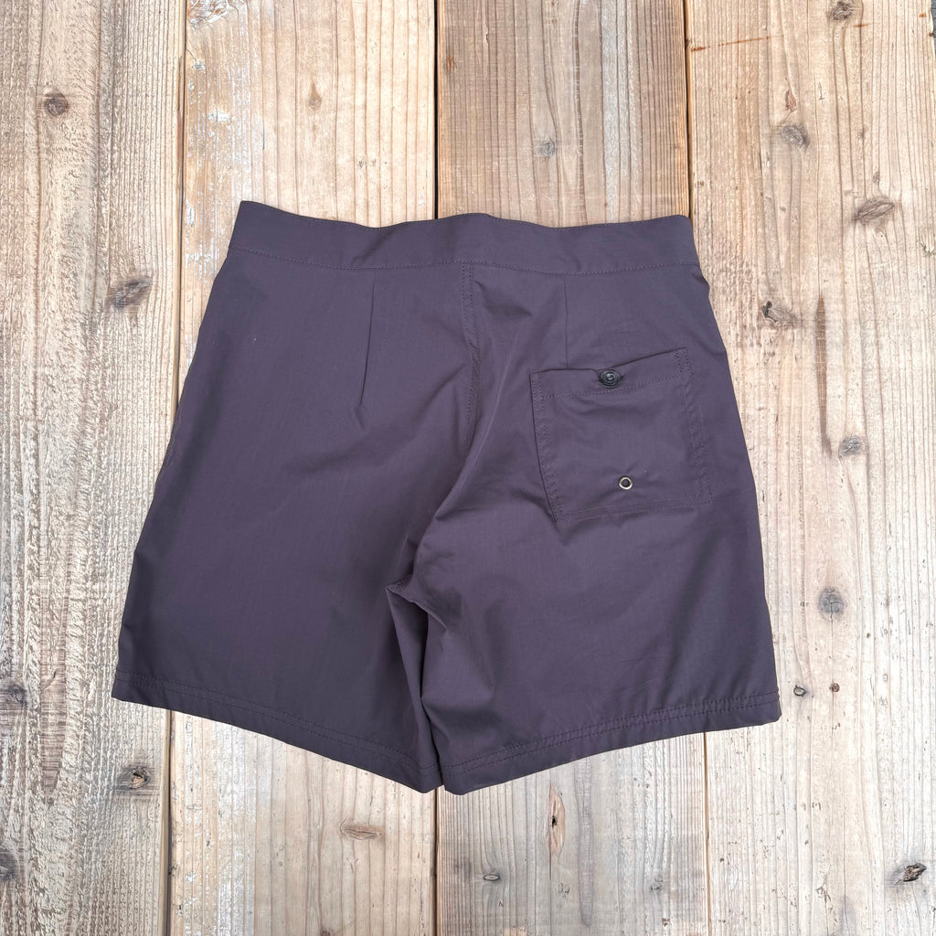 S&Y WORKSHOP ORIGINAL : BOARD SHORTS :: ORGANIC COTTON/SOLOTEX "DEEP PURPLE"