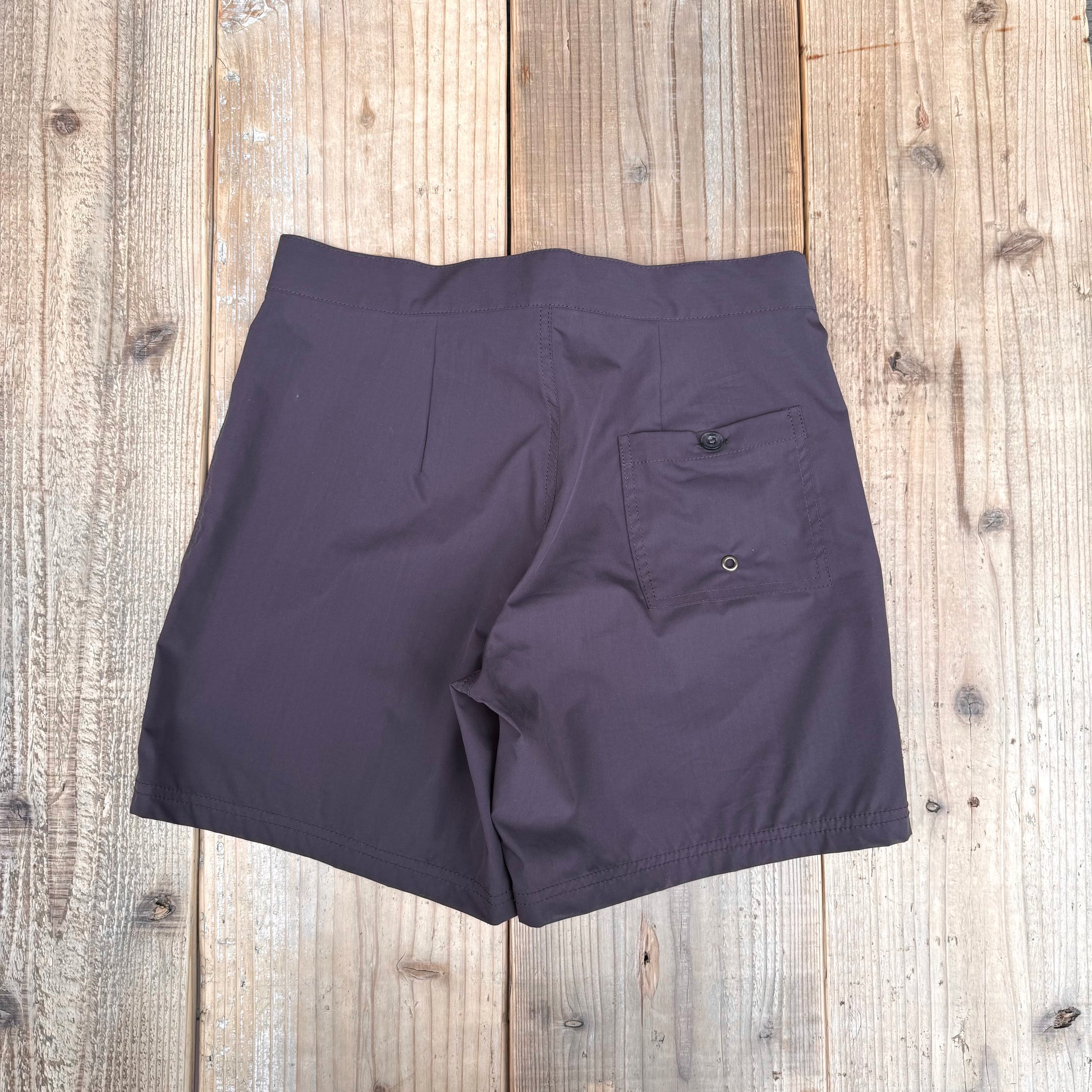 S&Y WORKSHOP ORIGINAL : BOARD SHORTS :: ORGANIC COTTON/SOLOTEX "DEEP PURPLE"