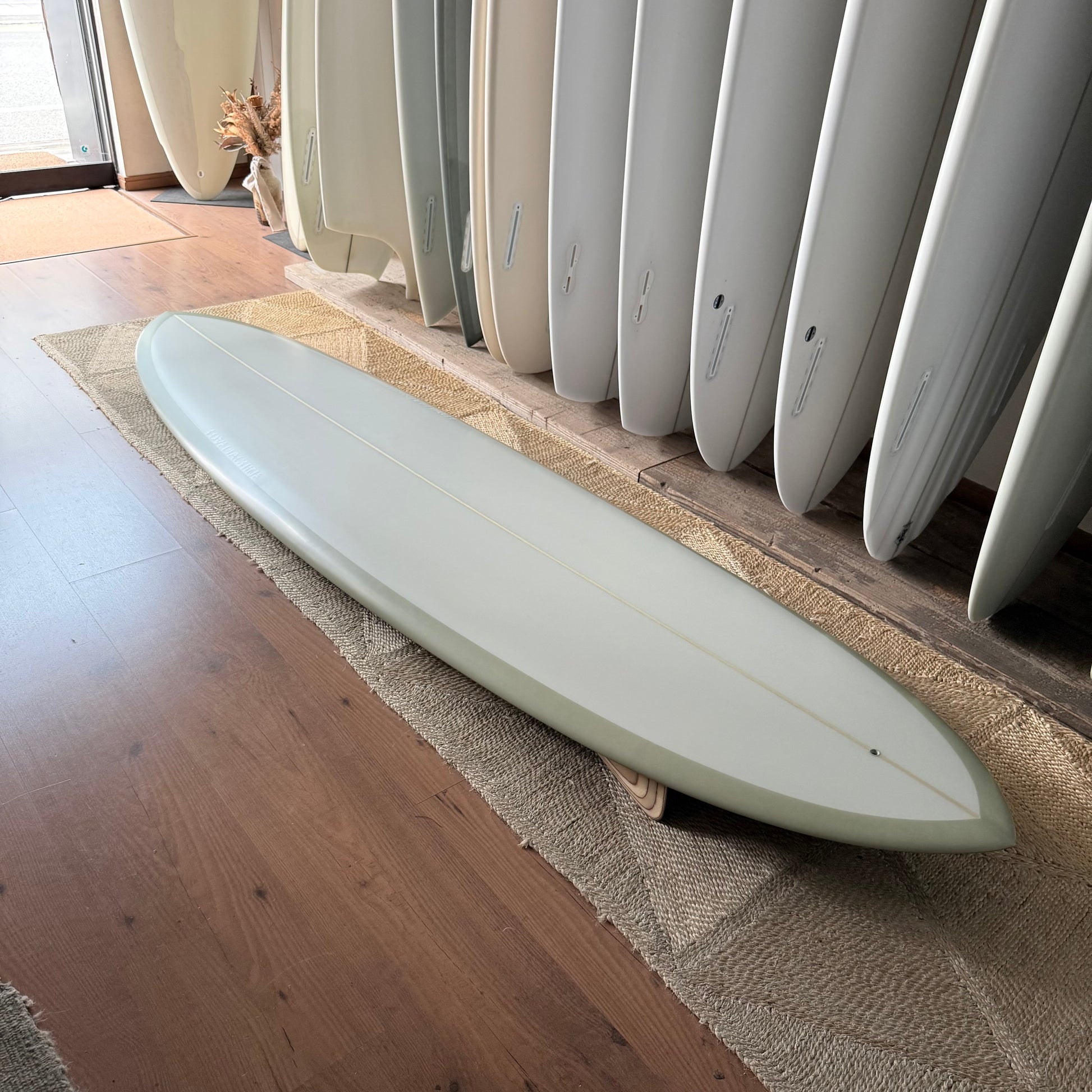 LOVEMACHINE SURFBOARDS 7'6" Thick Lizzy smoothing by Ryan Lovelace
