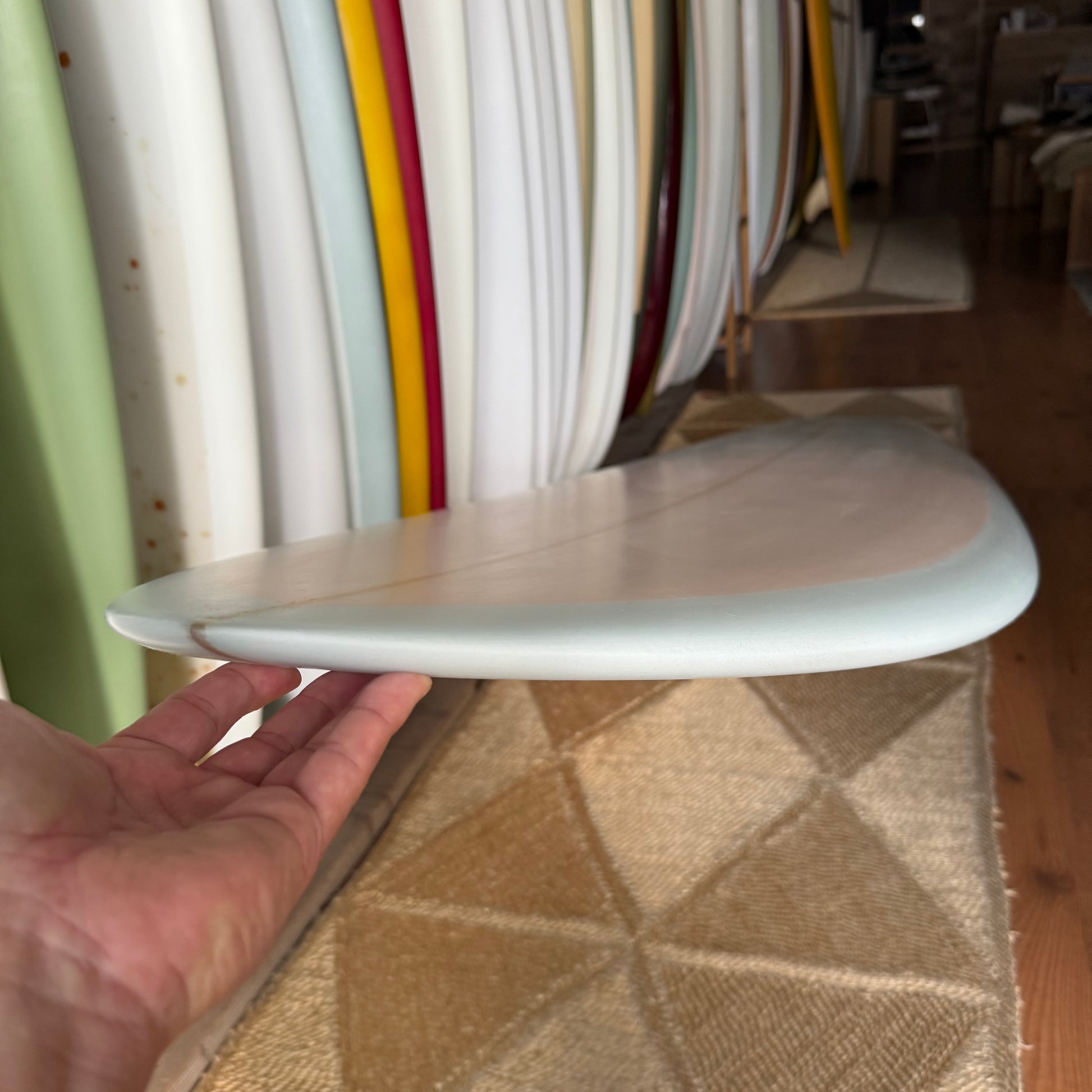 7’7” Todd Pinder Fish Simmons Angelo resin Artwork