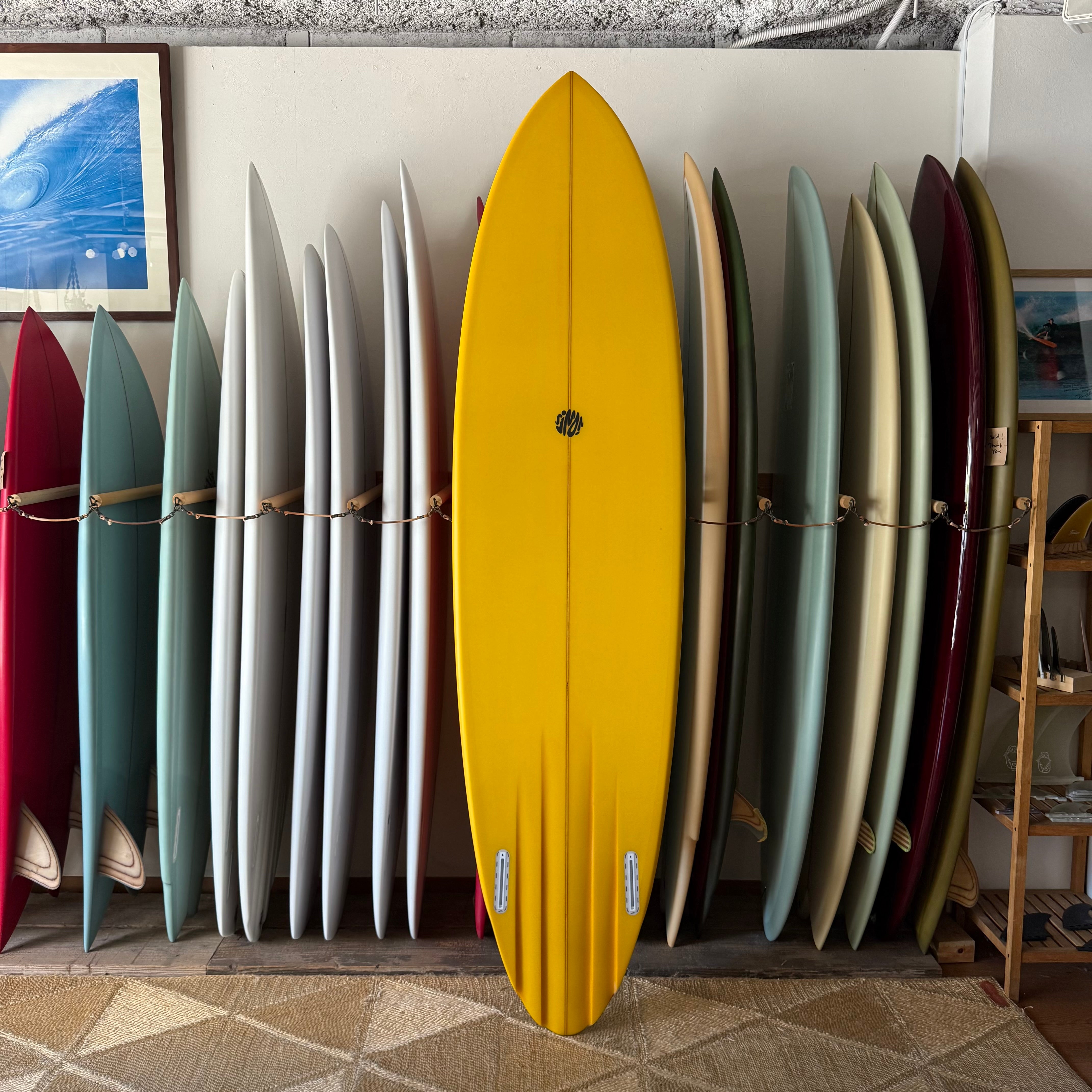 7'6” Simon Jones Designs MASSIVE golden yellow – RIDE SURF+SPORT