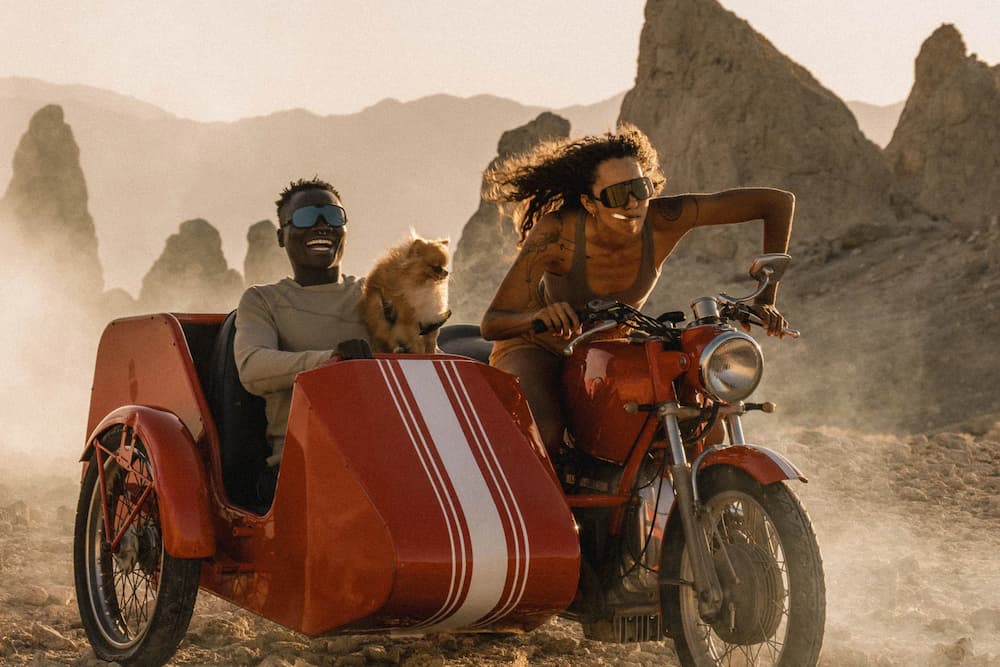 OMBRAZ Refgio/Charcoal/Brown with Bronze Flash Mirror