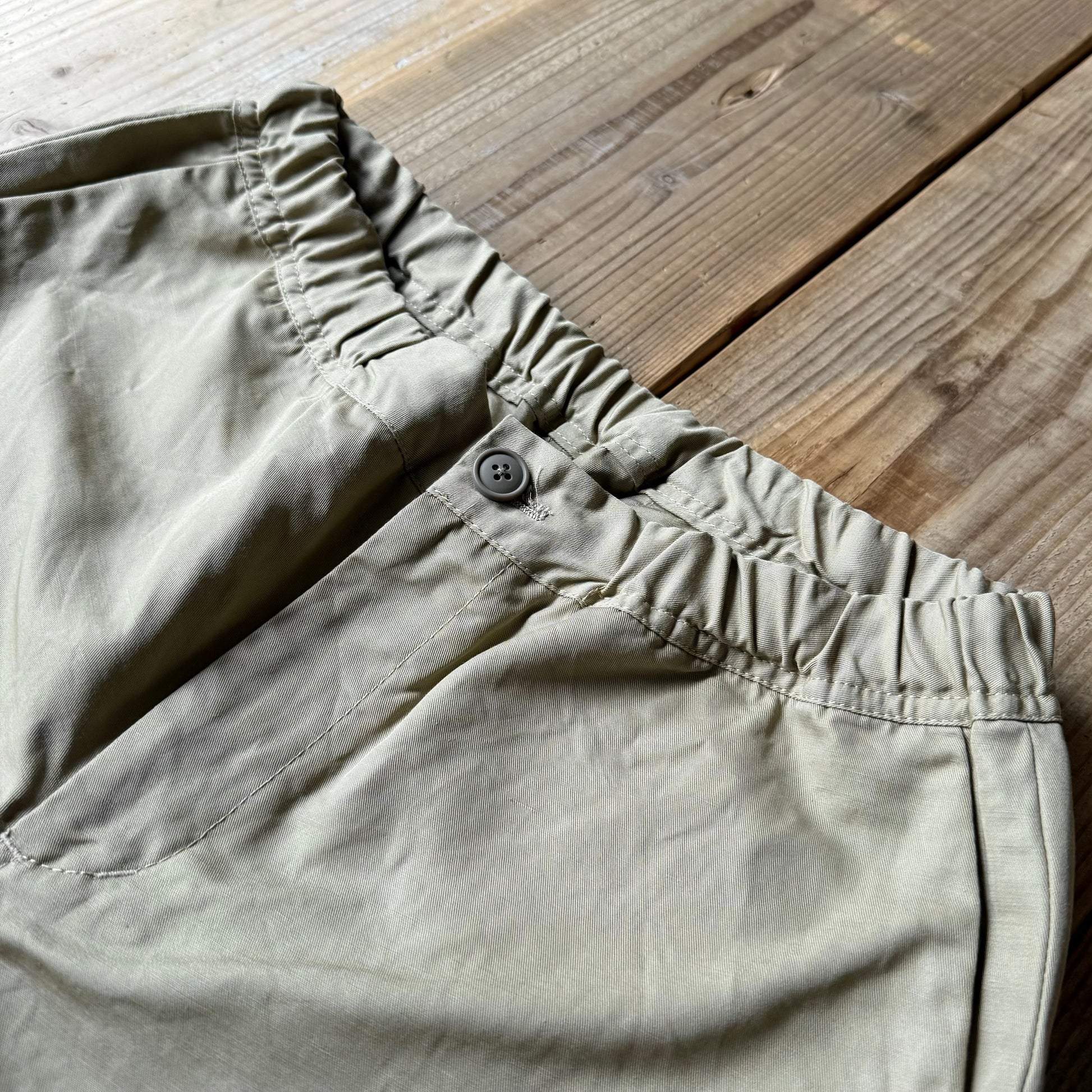 S&Y WORKSHOP Original /Organic cotton Easy Trousers”Gabardine”