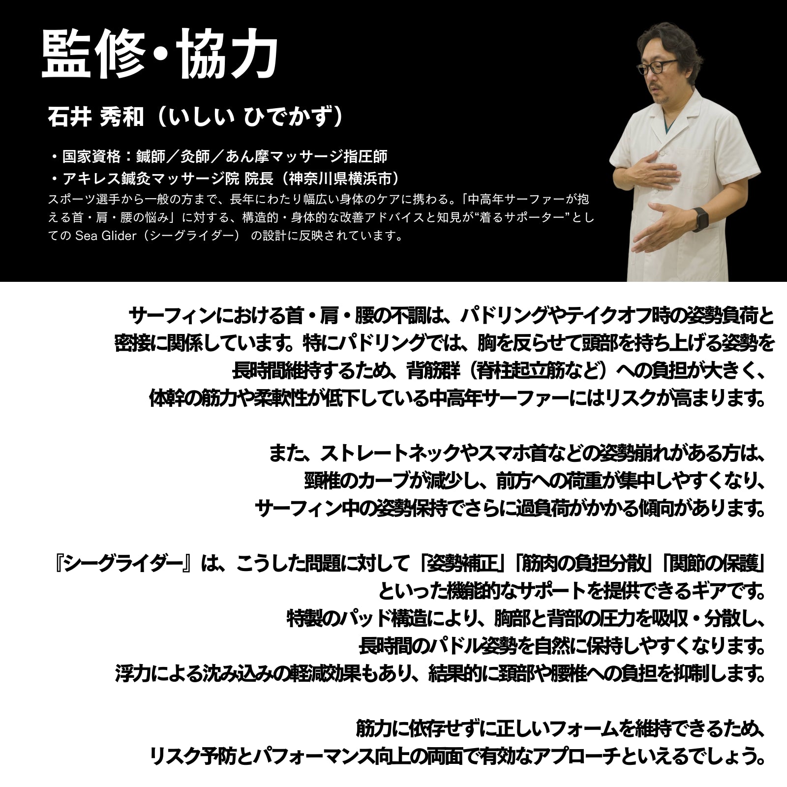 JAZZBACK Sea Glider　サーフィン用インナー