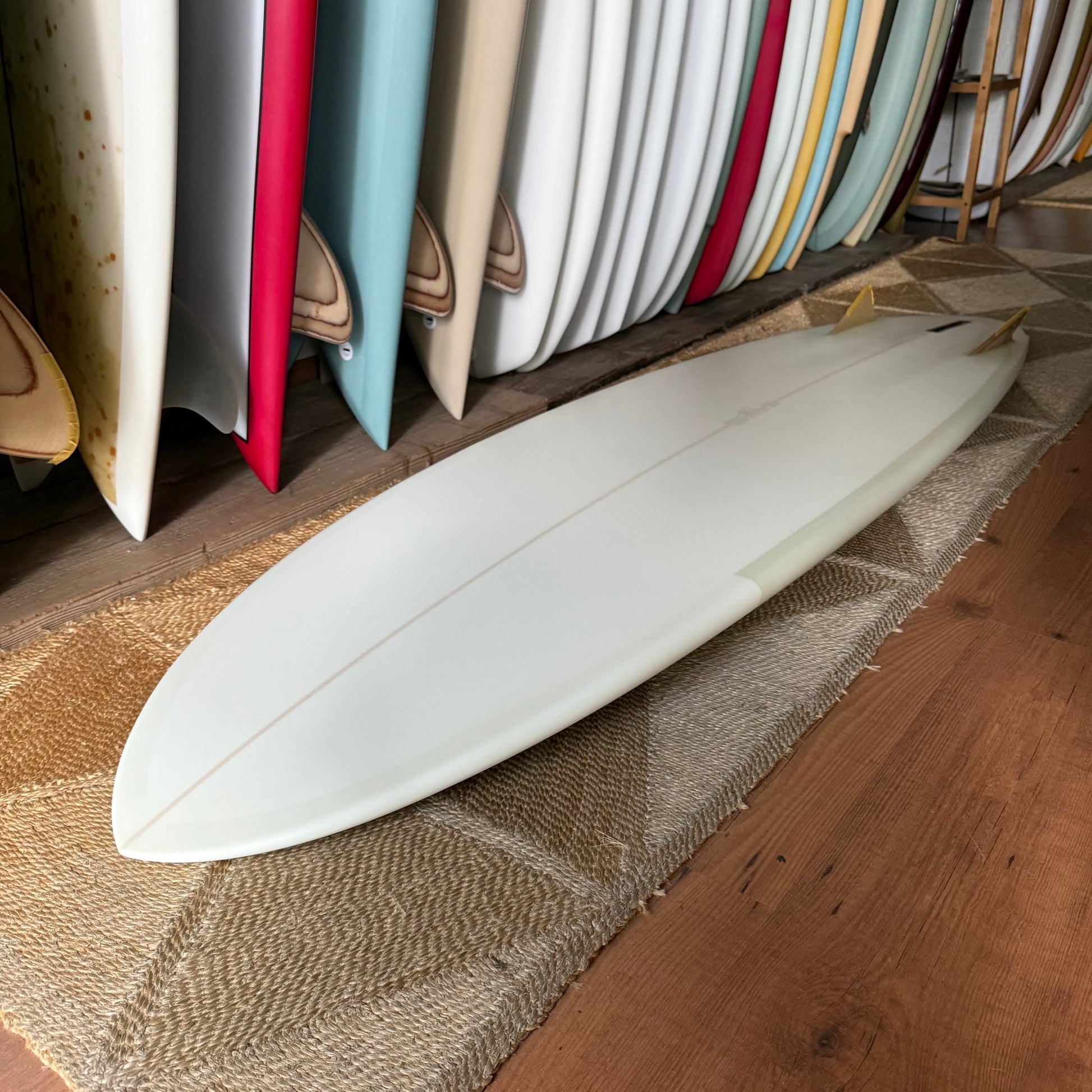 6’10“ Todd Pinder Bonzer Three Machine  Angelo resin artwork
