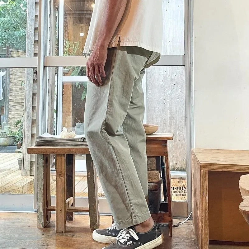 S&Y WORKSHOP Original /Organic cotton Easy Trousers”Gabardine”