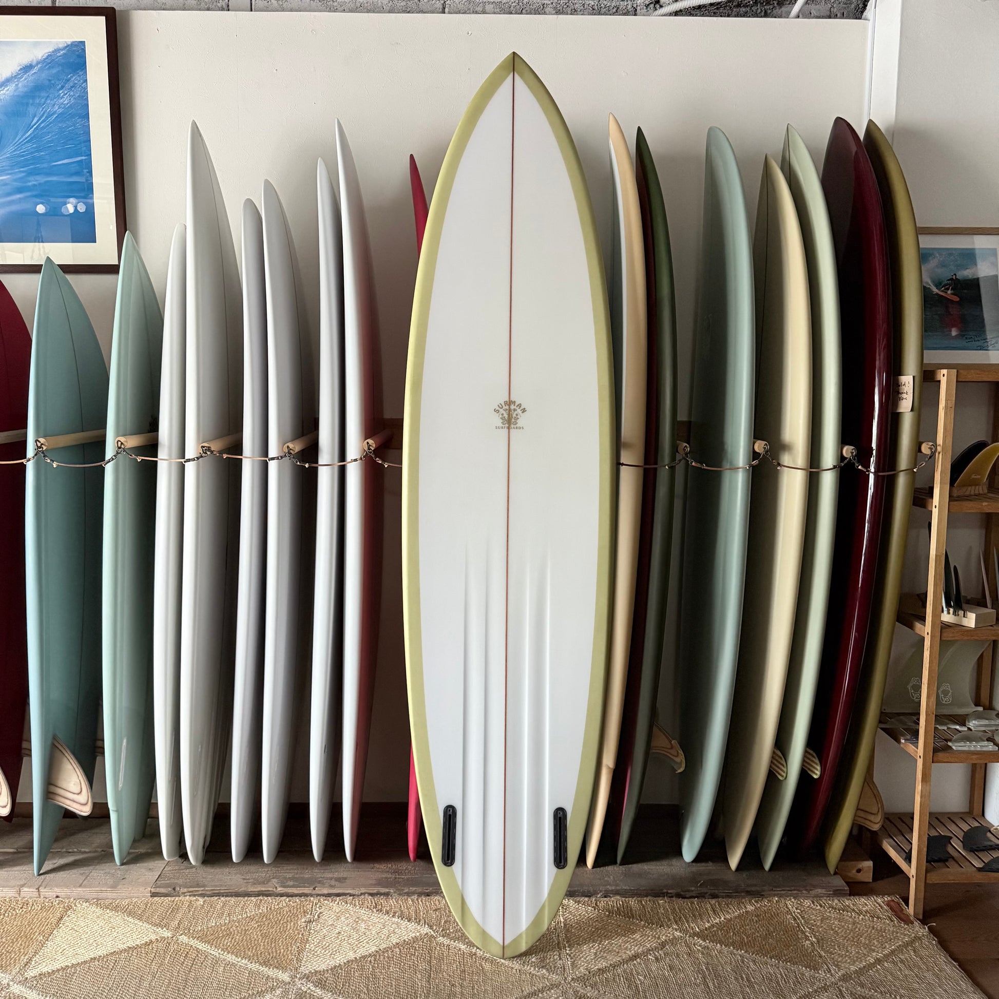 7'4" SURMAN SURFBOARDS Dark Void