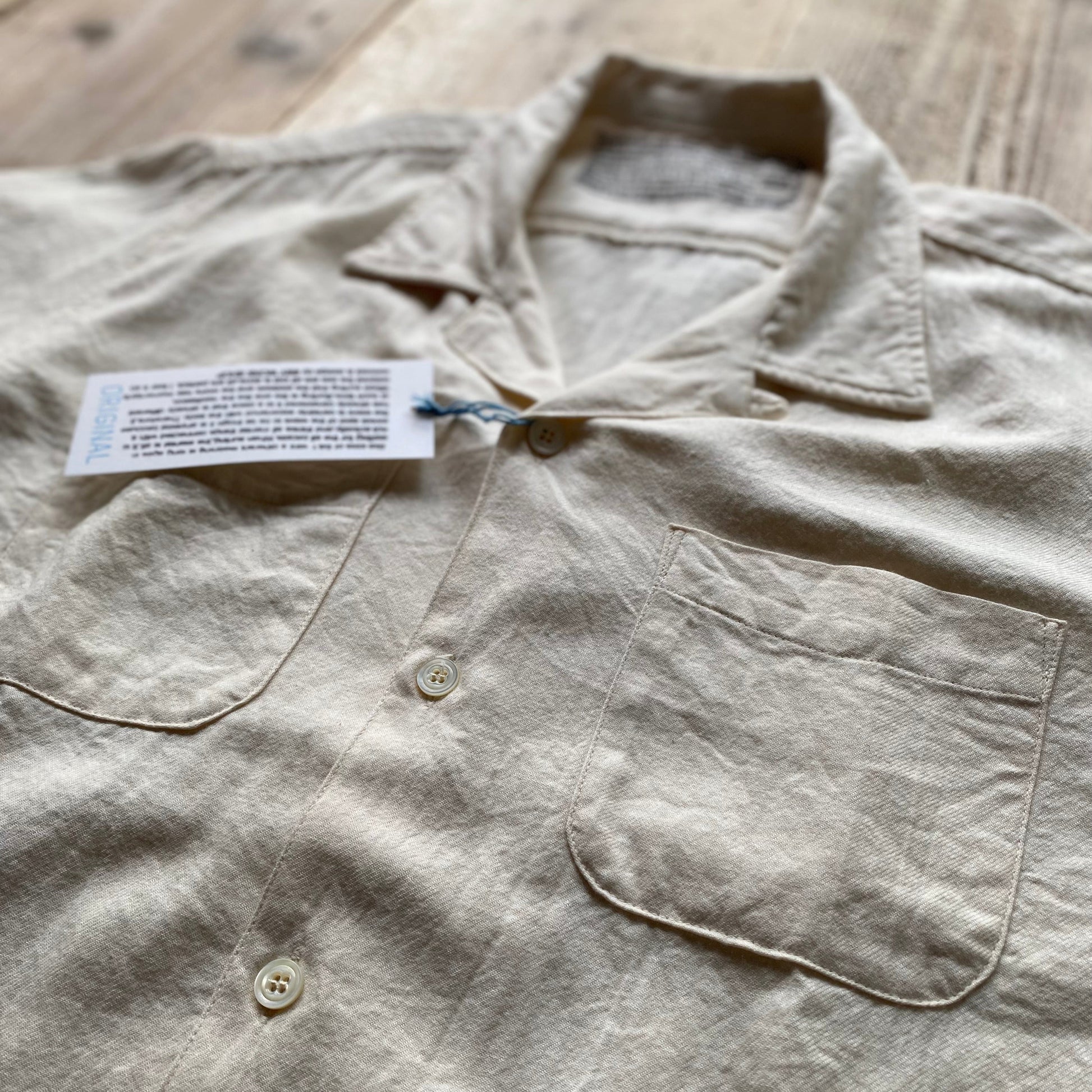 S&Y WORKSHOP ORIGINAL  100% Organic cotton Open Collar Shirt