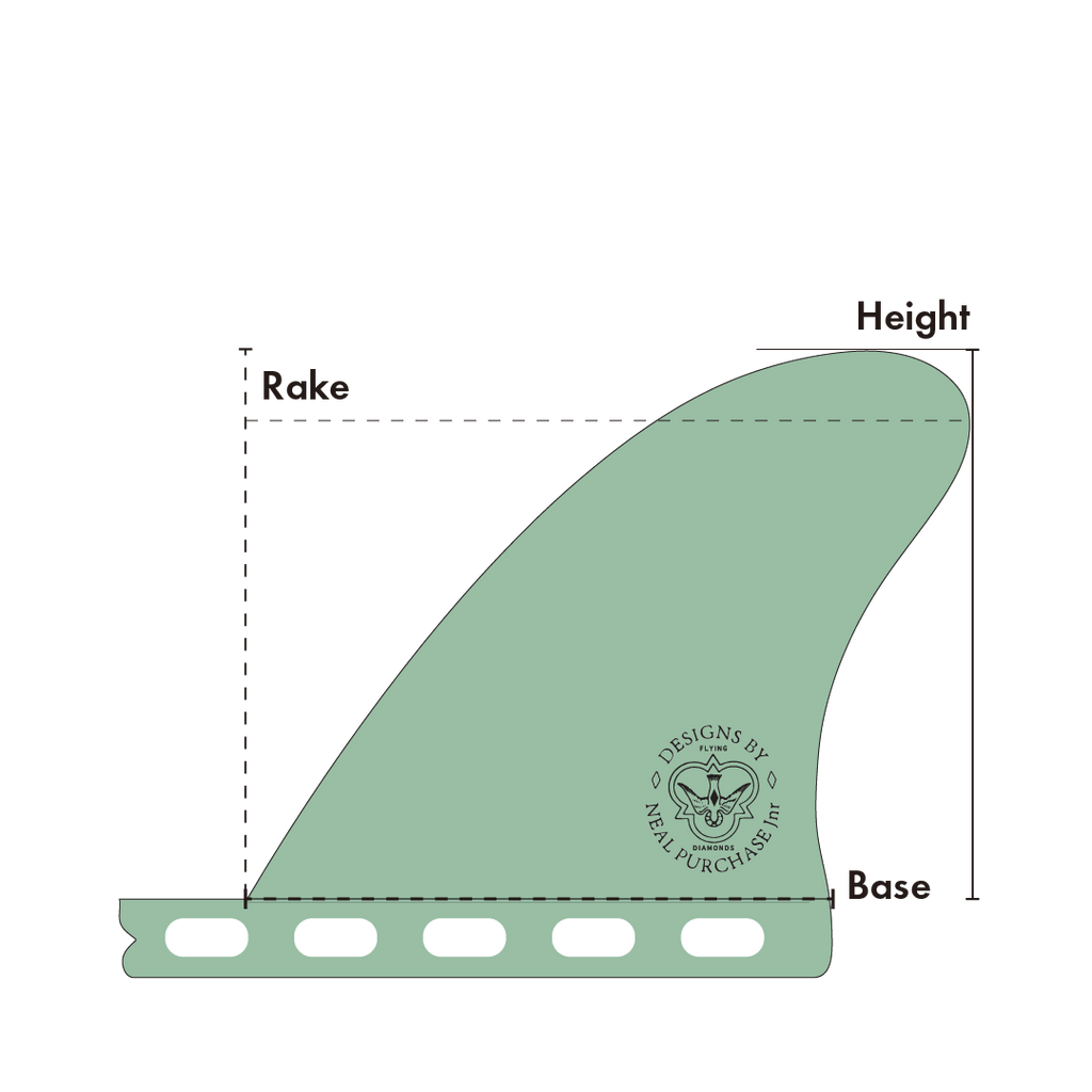 FLYING DIAMONDS Neal Purchase Jr. Twin Rear Stabilizer 3.375"
