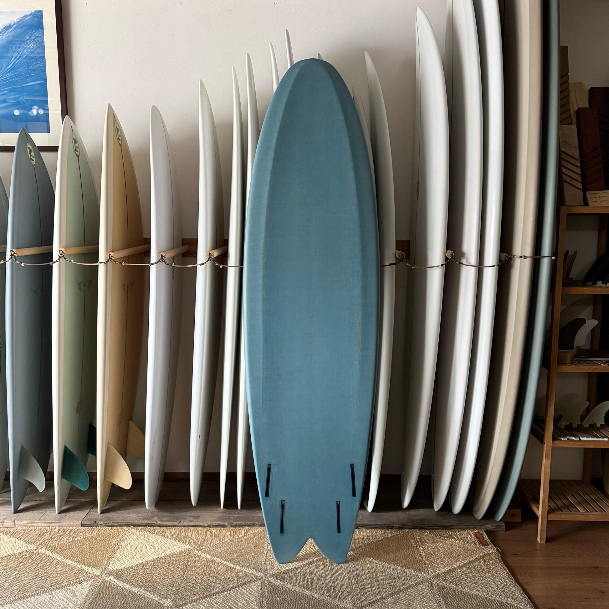 6'9” Ellis Ericson Surfboards Lite Kite Wing Fish "Flax laminate model"